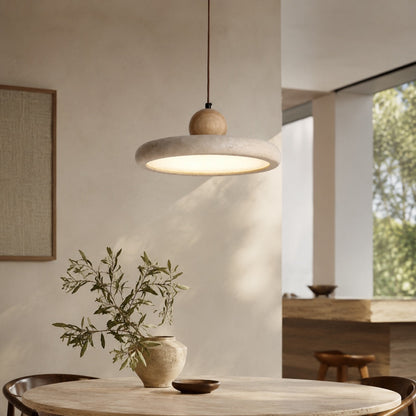 Travertine Pendant Lamp | 30cm LED Kitchen Hanging Light