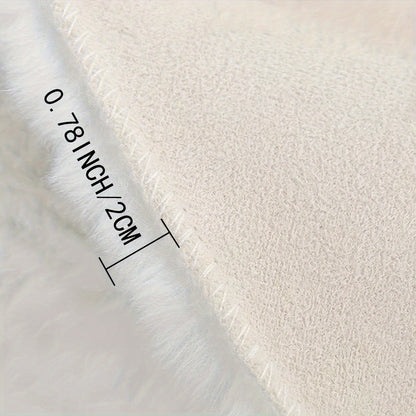Cloud Comfort Round Bubble Rug – Soft Fluffy Fleece Circle Carpet
