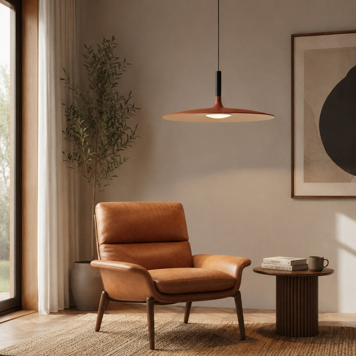 Concrete Pendant Light | Dimmable LED Kitchen Island Fixture