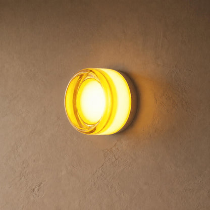 Circular Aluminum Wall Light | Minimalist Warm LED Sconce