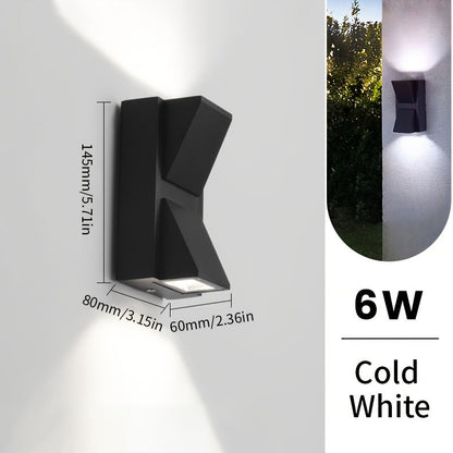 Modern LED Outdoor Wall Light – 3W/6W Waterproof Porch Lamp, Warm or Cool White