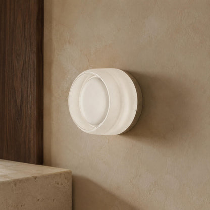 Circular Aluminum Wall Light | Minimalist Warm LED Sconce