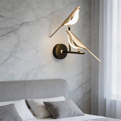 Nordic Bird Wall Sconce | Dimmable LED Glass Shade Light