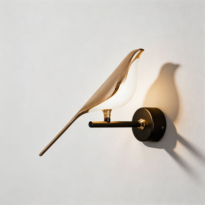 Nordic Bird Wall Sconce | Dimmable LED Glass Shade Light