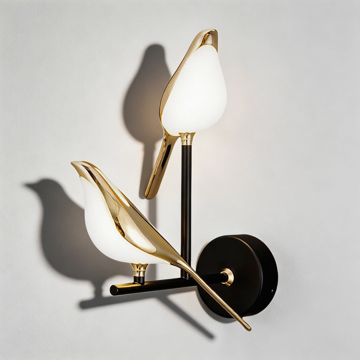 Nordic Bird Wall Sconce | Dimmable LED Glass Shade Light