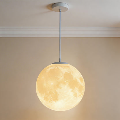 Moon Globe Pendant Light | Modern Adjustable Hanging Lamp