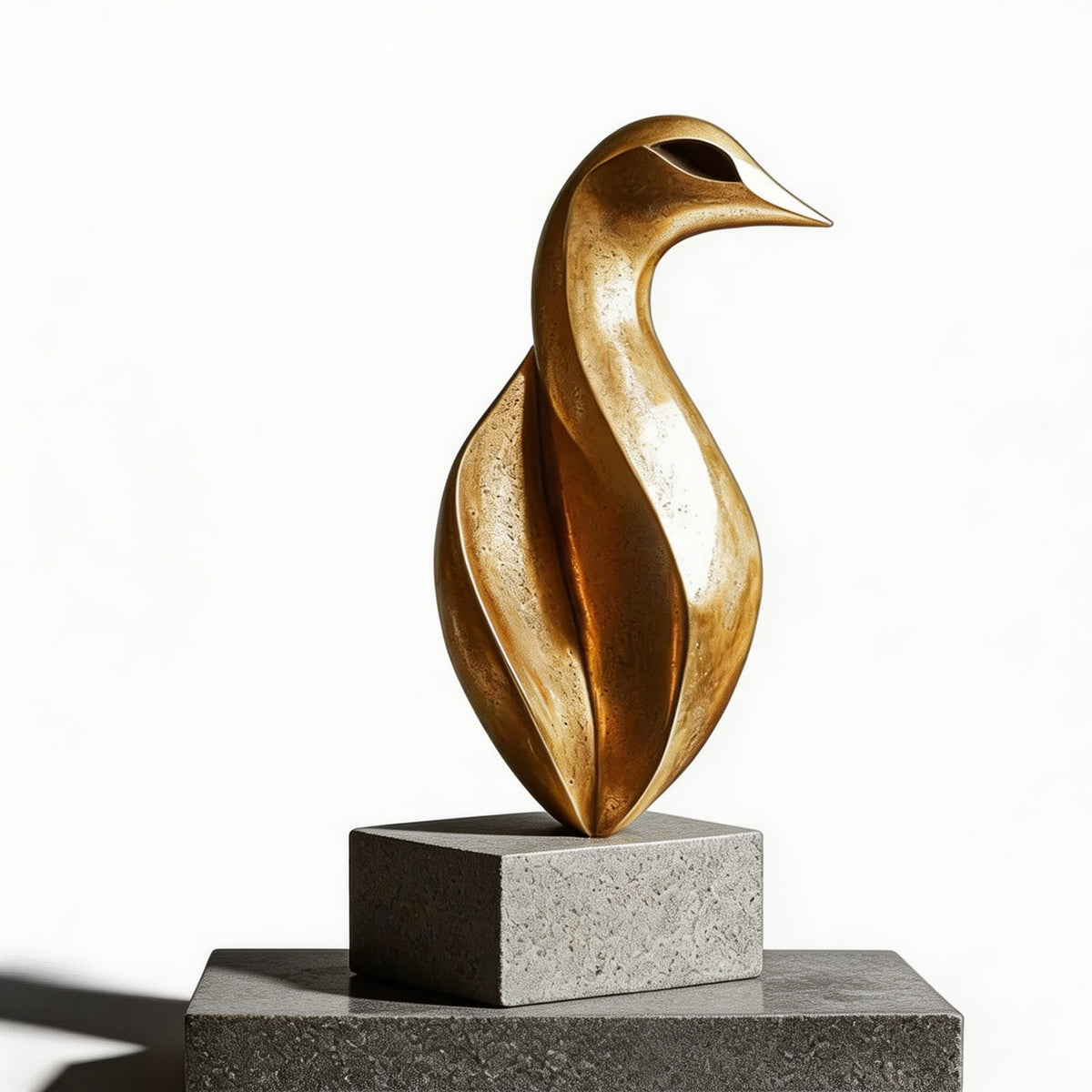 Abstract Balance Resin Sculpture – Minimalist Desk and Shelf Decor