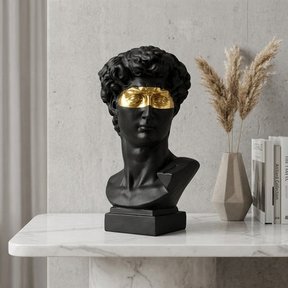 David Head Bust Sculpture – Modern Abstract Art Statue