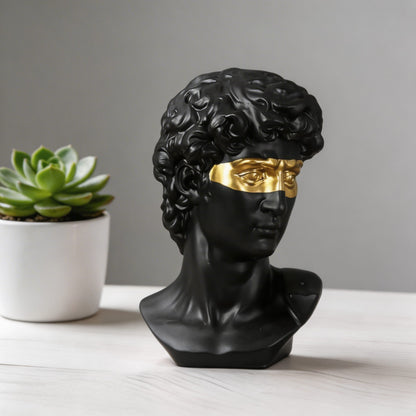 David Head Bust Sculpture – Modern Abstract Art Statue