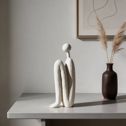 Matchstick Men Resin Ornaments – Modern Cartoon Figure Pair