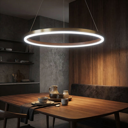 LED Aluminum Chandelier | Dimmable 3-Temperature Hanging Light