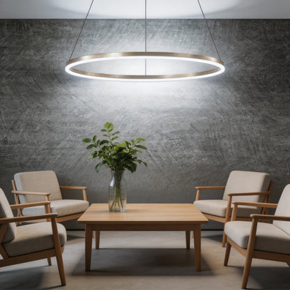 LED Aluminum Chandelier | Dimmable 3-Temperature Hanging Light