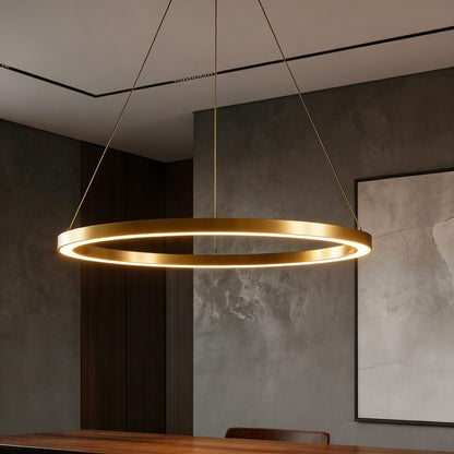LED Aluminum Chandelier | Dimmable 3-Temperature Hanging Light