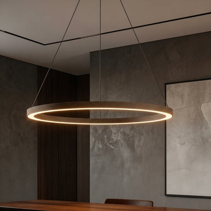 LED Aluminum Chandelier | Dimmable 3-Temperature Hanging Light