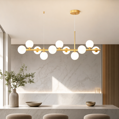 Glass Globe Cluster Chandelier | Modern Hanging Pendant
