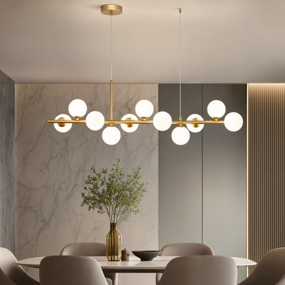 Glass Globe Cluster Chandelier | Modern Hanging Pendant