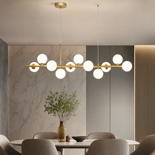 Glass Globe Cluster Chandelier | Modern Hanging Pendant