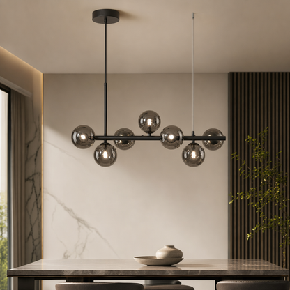 Glass Globe Cluster Chandelier | Modern Hanging Pendant