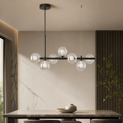 Glass Globe Cluster Chandelier | Modern Hanging Pendant
