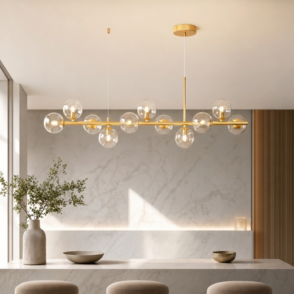 Glass Globe Cluster Chandelier | Modern Hanging Pendant