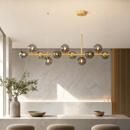 Glass Globe Cluster Chandelier | Modern Hanging Pendant