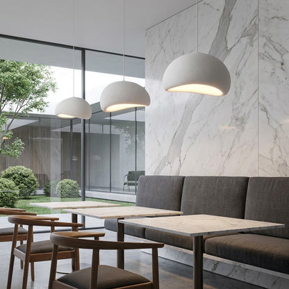 Wabi Sabi Fiberglass Pendant | Japandi Hanging Ceiling Light