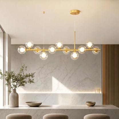 Glass Globe Cluster Chandelier | Modern Hanging Pendant