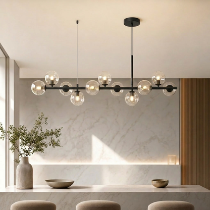 Glass Globe Cluster Chandelier | Modern Hanging Pendant
