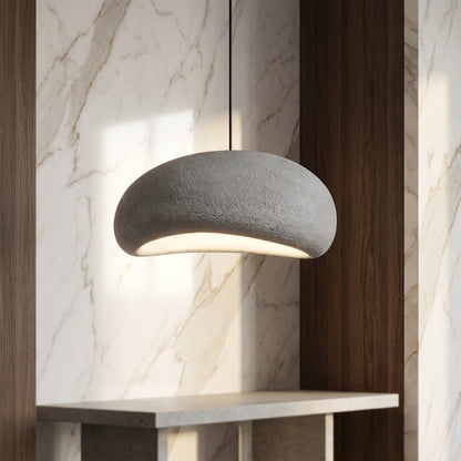 Wabi Sabi Fiberglass Pendant | Japandi Hanging Ceiling Light