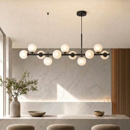 Glass Globe Cluster Chandelier | Modern Hanging Pendant