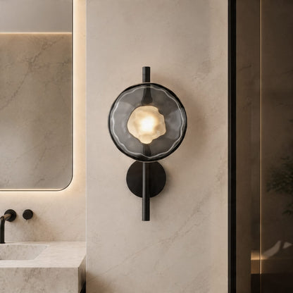 Nordic Round Glass Wall Sconce | Integrated 5W LED Light
