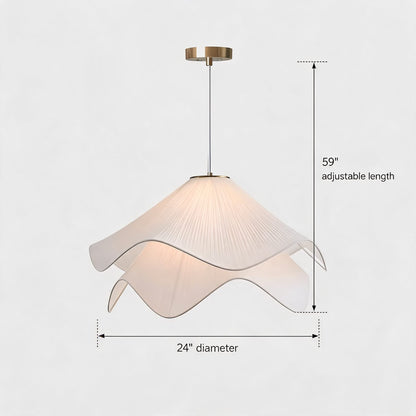 Japandi Fabric Pendant Light | Modern Shade Ceiling Lamp