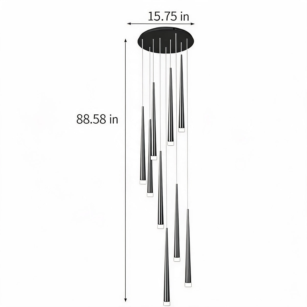 Nordic Flush Mount Ceiling Light | Dimmable LED 6-68 Heads