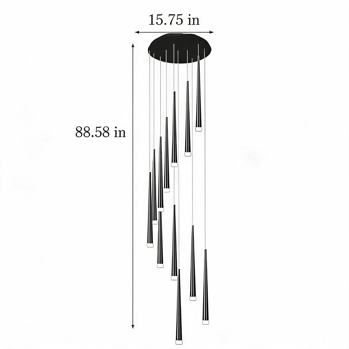 Nordic Flush Mount Ceiling Light | Dimmable LED 6-68 Heads