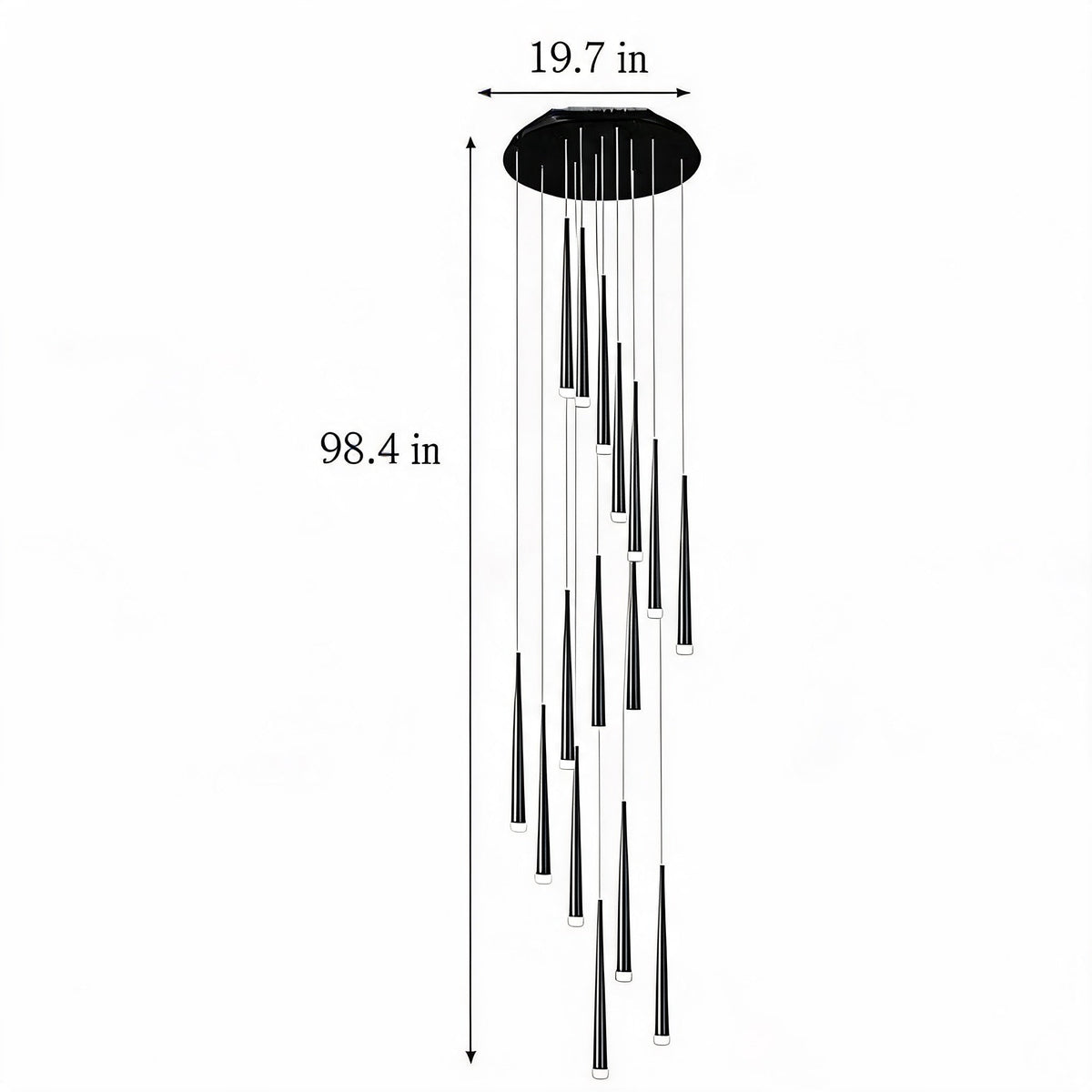 Nordic Flush Mount Ceiling Light | Dimmable LED 6-68 Heads