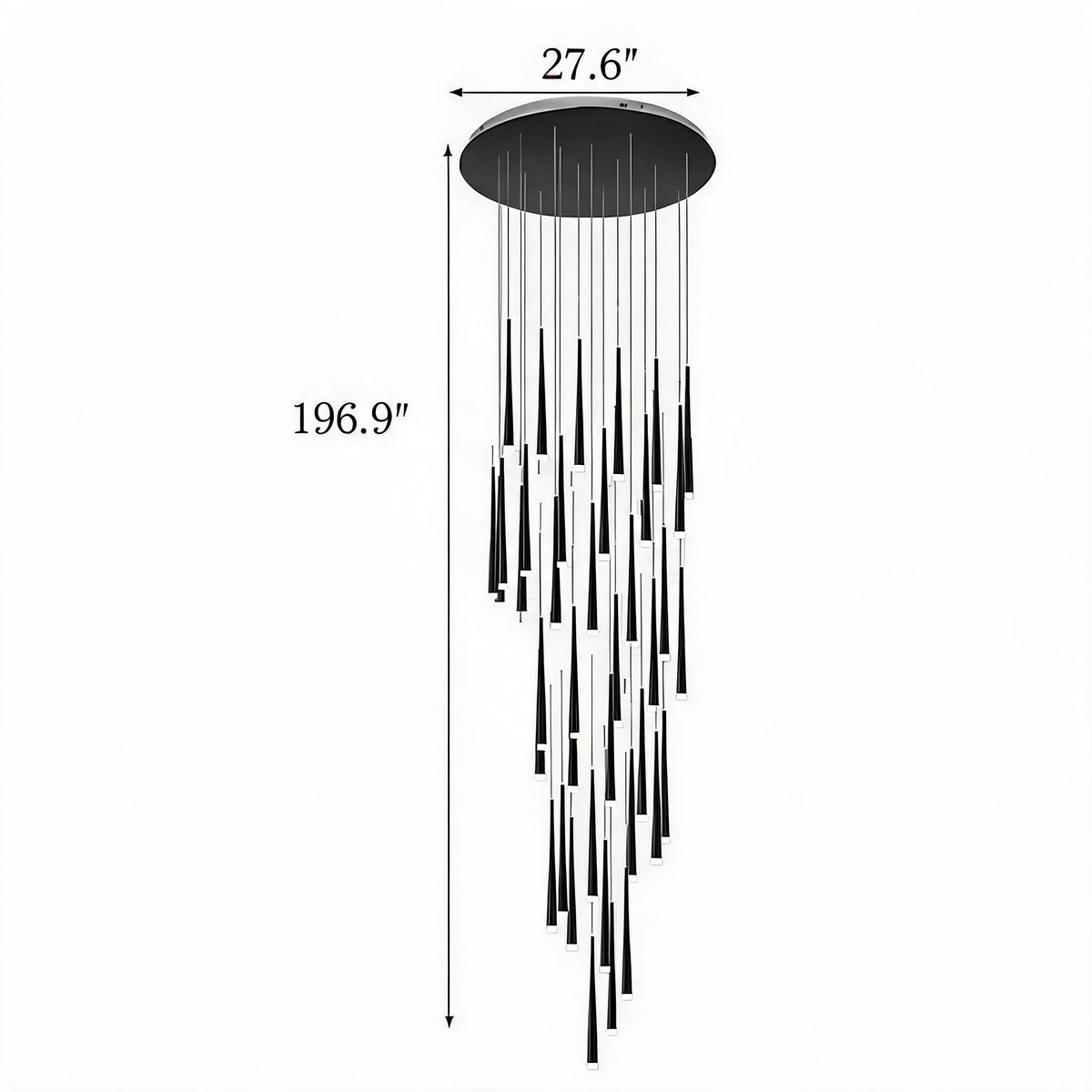 Nordic Flush Mount Ceiling Light | Dimmable LED 6-68 Heads