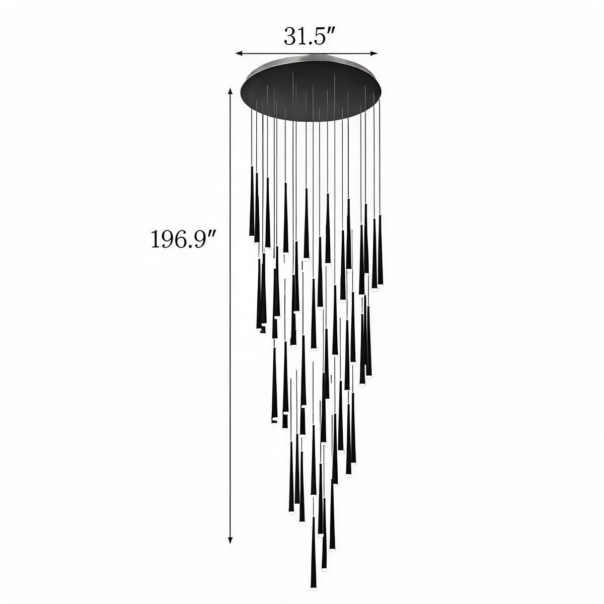 Nordic Flush Mount Ceiling Light | Dimmable LED 6-68 Heads