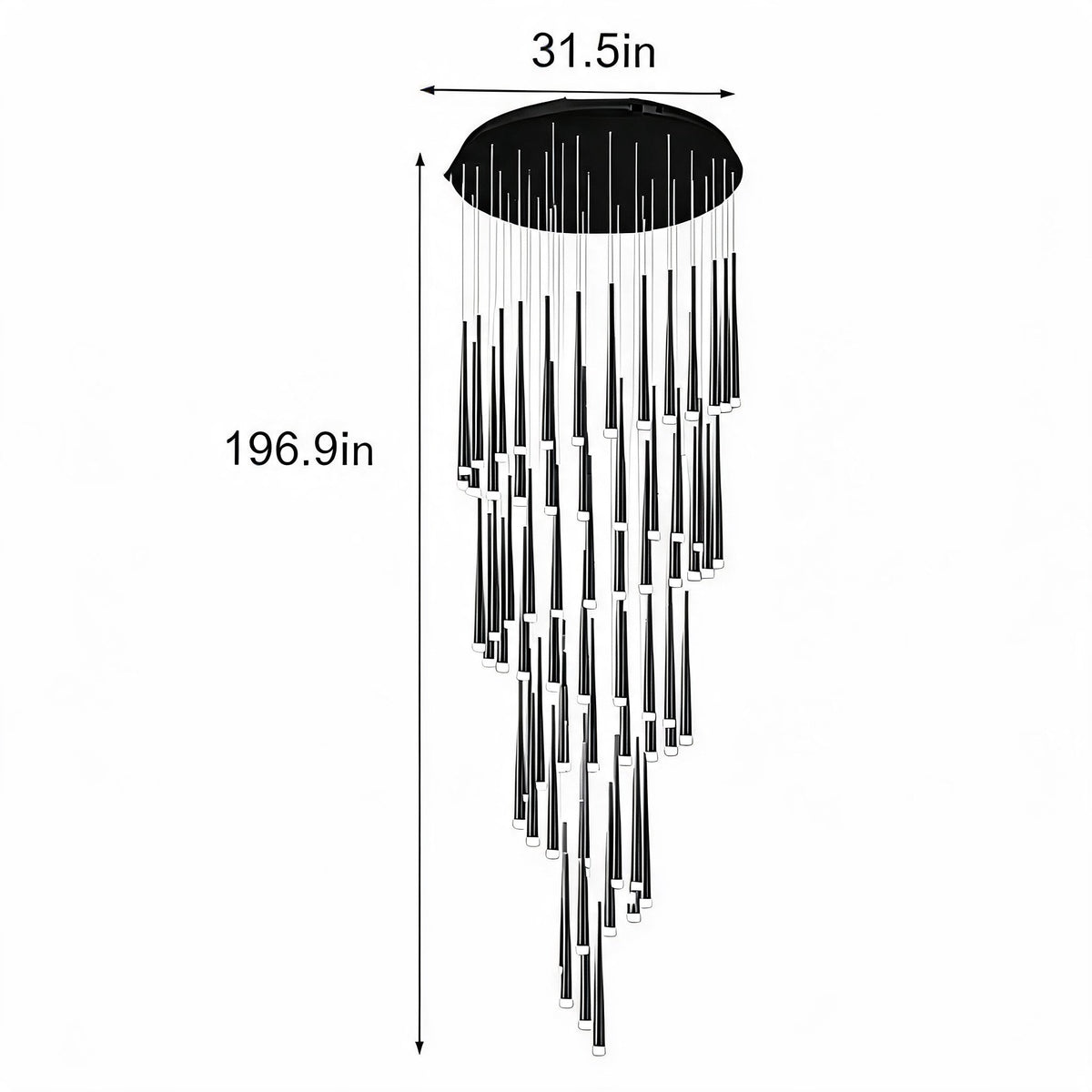 Nordic Flush Mount Ceiling Light | Dimmable LED 6-68 Heads
