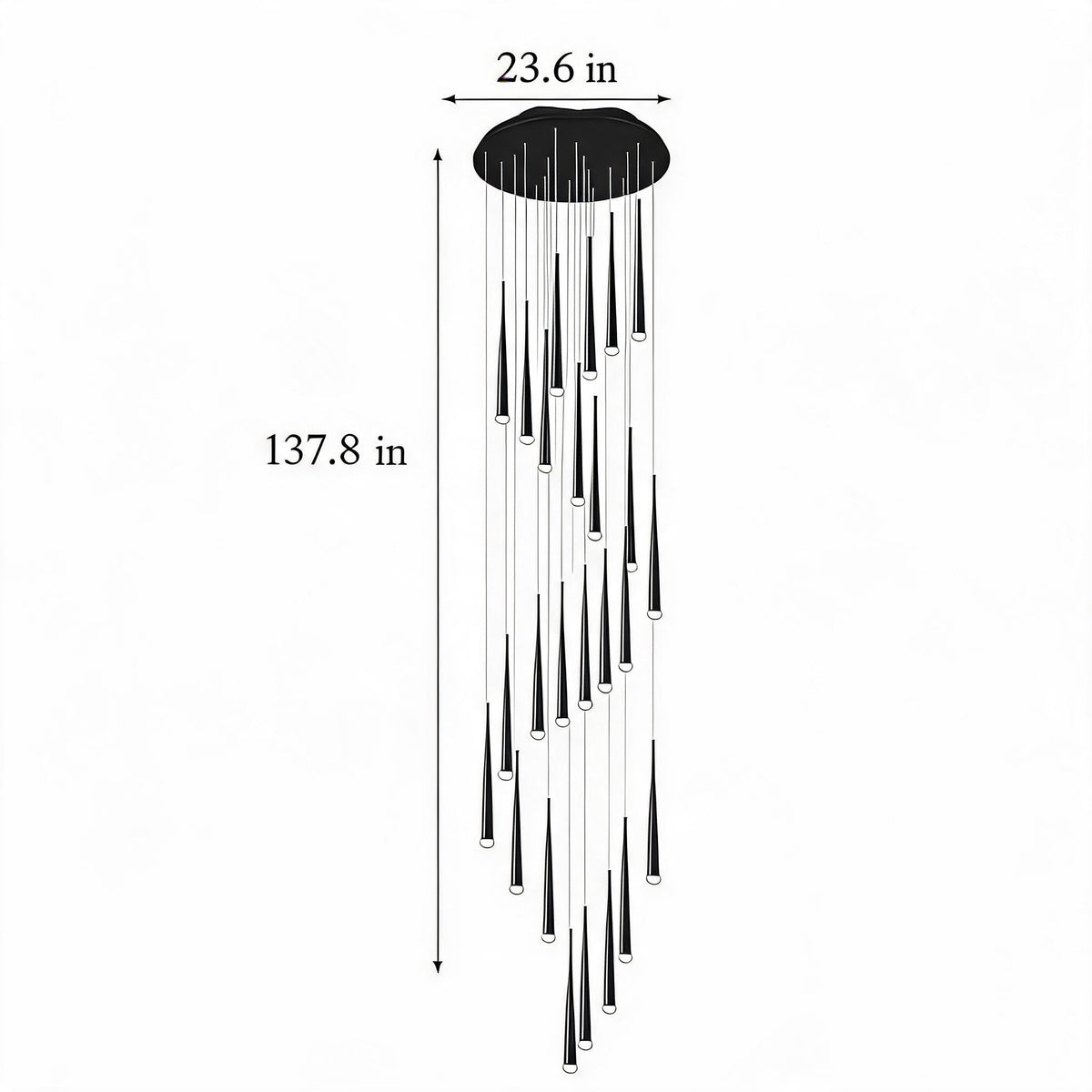 Nordic Flush Mount Ceiling Light | Dimmable LED 6-68 Heads