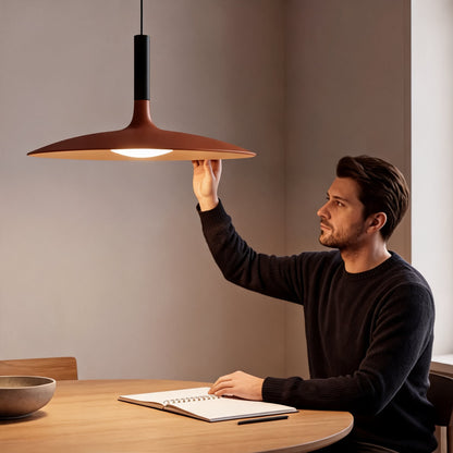 Concrete Pendant Light | Dimmable LED Kitchen Island Fixture