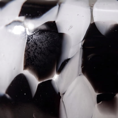 Clear Glass Flower Vase – Spotted Texture Decorative Vessel