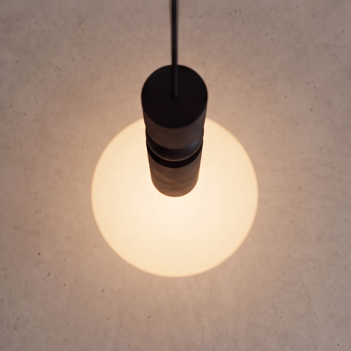 Geometric Black Pendant Light | Adjustable Dimmable LED Lamp