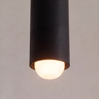 Geometric Black Pendant Light | Adjustable Dimmable LED Lamp