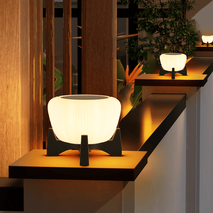 Solar Landing Light – Modern Outdoor LED Pathway Lamp, Dusk to Dawn