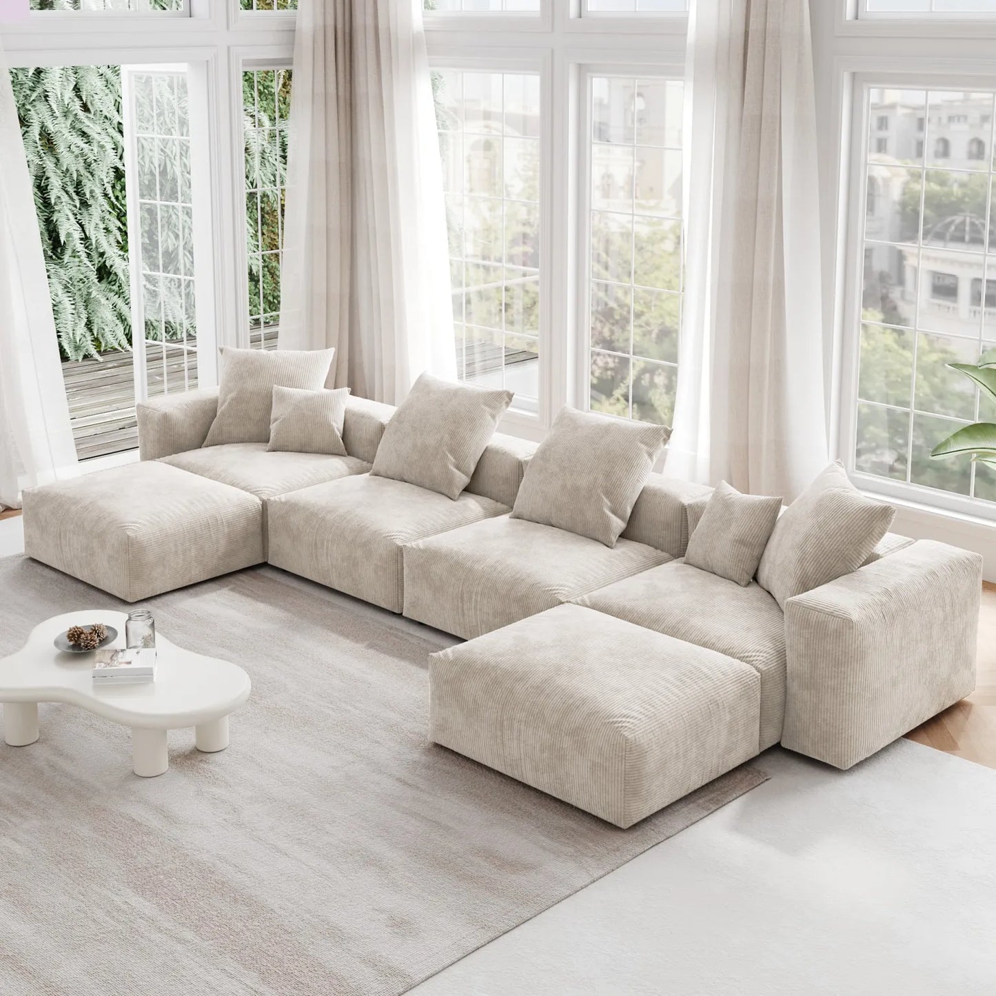 Yana Corduroy Cloud Modular Sofa